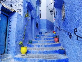 Detalle de las calles de Chaouen 