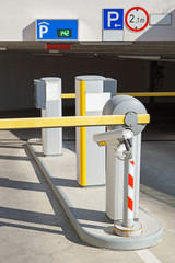 Gates of the parking garage