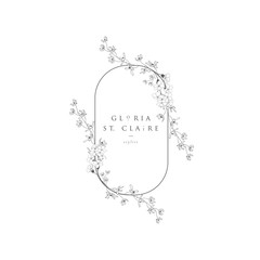 Vector Floristic Feminine Brand Logo Template Frame.
