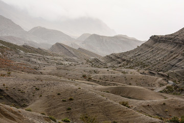 Karge Landschaft im Hohen Atlas-Gebirge, Marokko