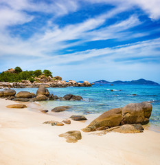 White sand beach. Vietnam.