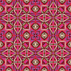 Wrapping paper pattern. Vector abstract ornamental geometric seamless background.