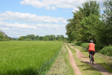 Obraz premium Radfahren bei Münster, Hessen