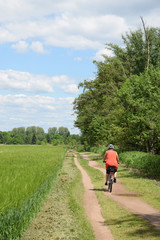 Obraz premium Radfahren bei Münster, Hessen