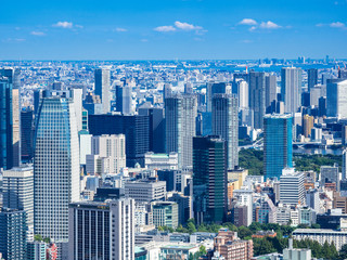 Fototapeta premium 東京都市風景 汐留周辺