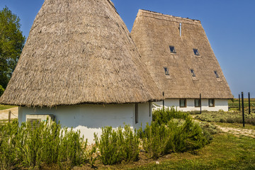 Restored house of an old residential building in Veneto, Italy