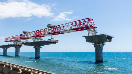 construction chantier du pont