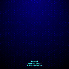 Abstract of blue dots pattern on futuristic technology background.