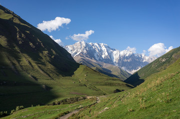 Glacier Shkhara, Ushguli, Svanétie, Géorgie