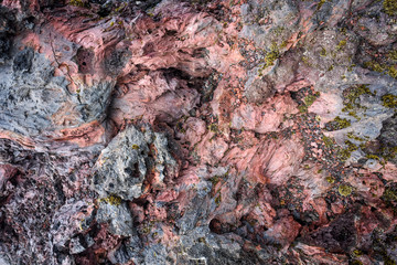 Hardening lava texture. Beautiful background from Iceland for your project