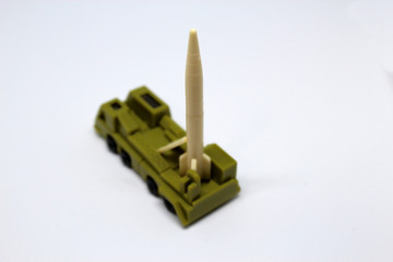 isolated toy missile launcher