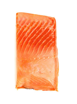 Salmon saline red fish steak