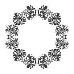 Vector decorative line art frames for design template. Elegant element for design, place for text. Floral border. Lace illustration for invitations and greeting cards