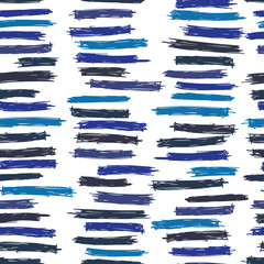 Seamless pattern design with sloppy doodle stripe blocks