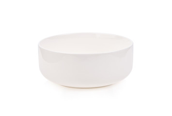 empty bowl on white background