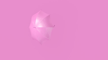 Pink Umbrella 3d illustration