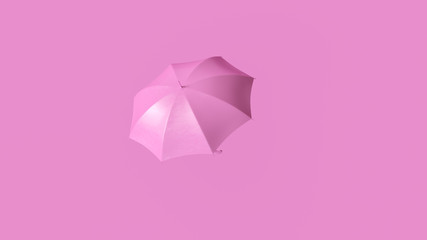 Pink Umbrella 3d illustration