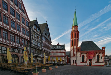 Fototapeta na wymiar In der Altstadt von Frankfurt am Main, Hessen, Deutschland 