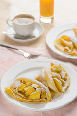 Pancakes and morning coffee