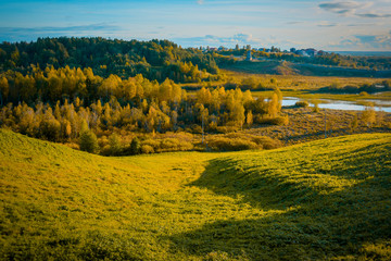 Fototapeta premium tourism in small Karelians near Arkhangelsk