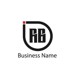 Initial Letter RB Logo Template Design