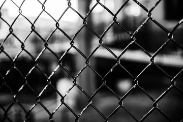Fototapeta premium old metal fence