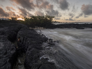 long exposure galapagos islands beach