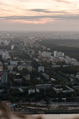 aerial view of the city