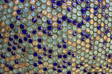 mosaic background blue and blue and yellow color
