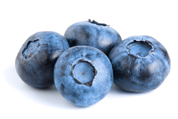 fresh ripe blueberry isolated on white background