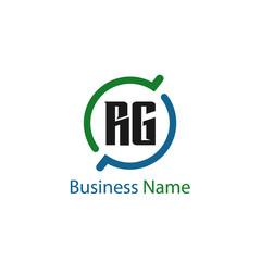 Initial Letter RG Logo Template Design