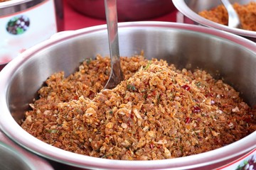 chili paste at street food