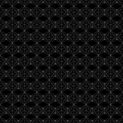 Seamless linear pattern with crossing lines, polygons. Abstract geometric pattern with rhombuses