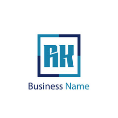 Obraz premium Initial Letter RK Logo Template Design