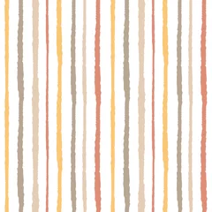 Peel and stick wallpaper Painting and drawing lines colorful autumn grunge stripes seamless vector pattern background illustration