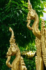Fototapeta premium ganesha, buddha, elephant, ornament, wood, carving, sculpture, thailand, temple,wat