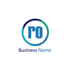 Initial Letter RO Logo Template Design