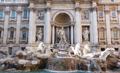 Obraz na płótnie Canvas Italy, Rome, Trevi Fountain