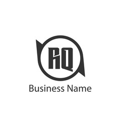 Initial Letter RQ Logo Template Design