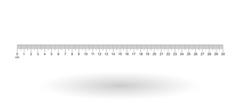 Realistic Ruler Icon Measuring Instrument 30 Cm 12 Inch Ruler Set Isolated  Vector Illustration Stock Illustration - Download Image Now - iStock