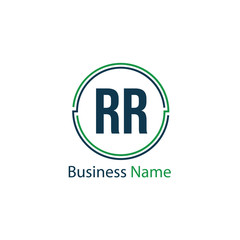 Initial Letter RR Logo Template Design