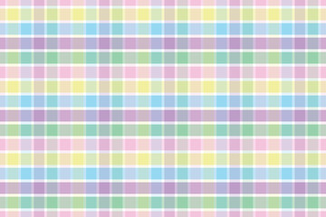 checkered background of stripes in pink, yellow, green, blue and purple