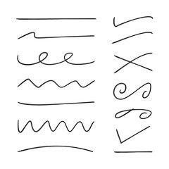 brush lines set and underlines elements