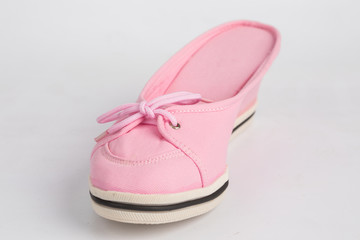 women shoe with white background