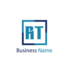 Initial Letter RT Logo Template Design