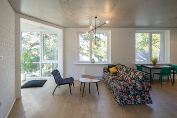 Rest zone in a modern apartment. Reading area in studio apartments.  © Aleks Kend