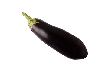 Top view of black eggplant