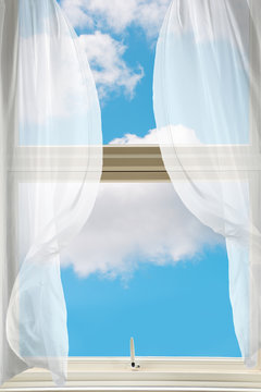 Billowing Voile Curtains
