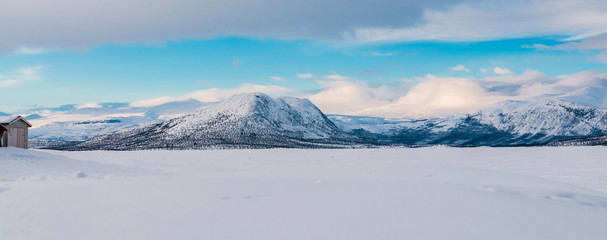 Obraz premium Panoramic winter landscape