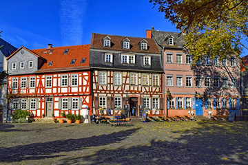 In der Altstadt von Frankfurt-Hoechst, Hessen, Deutschland 